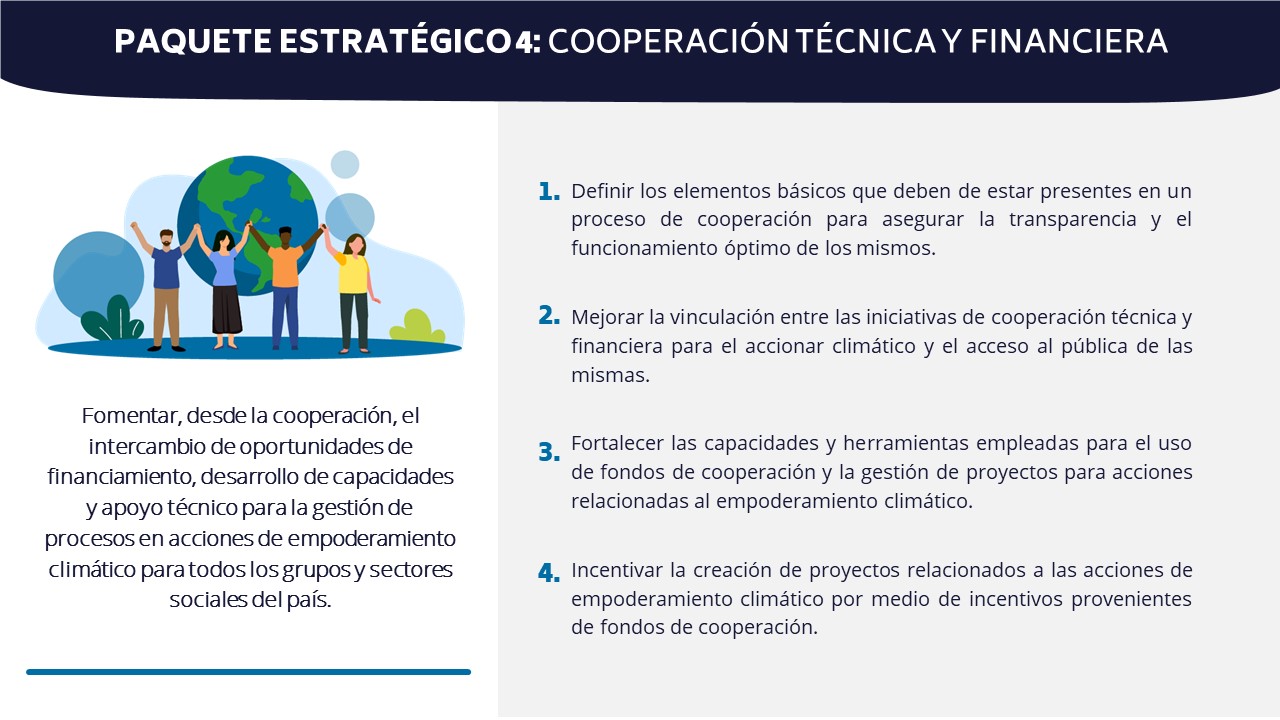 resumen cuarto paquete estratégico: Cooperación técnica y financiera
